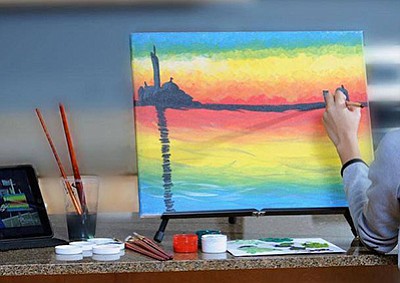 400x283 Koi Paint Night - Mothers Day Painting