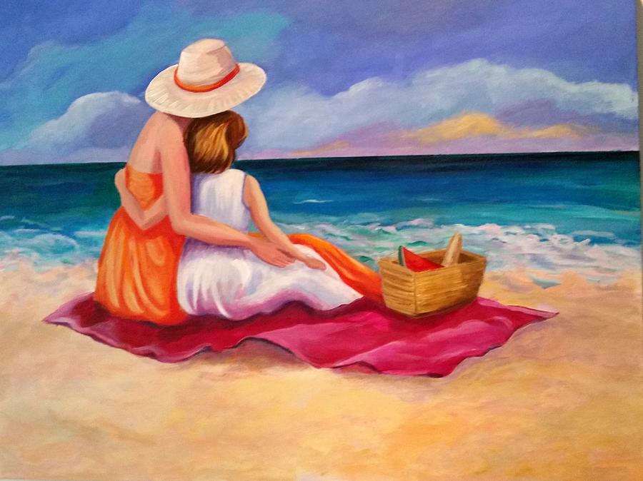 900x674 A Mother's Love Painting By Rosie Sherman - Mothers Love Painting