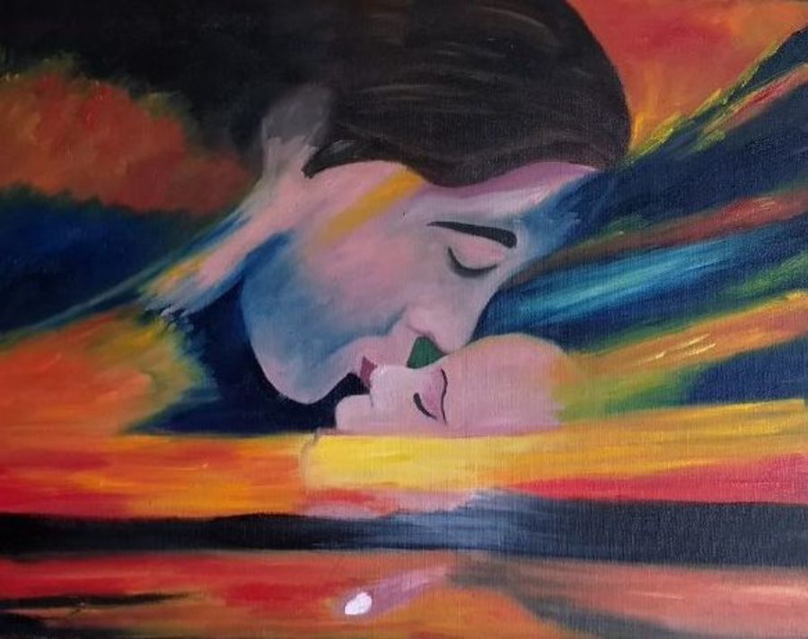 900x712 Mothers Love Painting By Artist Vidhi Gupta - Mothers Love Painting