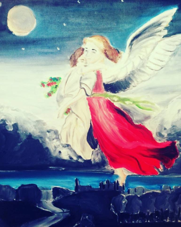 770x963 Saatchi Art Mothers Love Painting By Silvia Hametaj - Mothers Love Painting