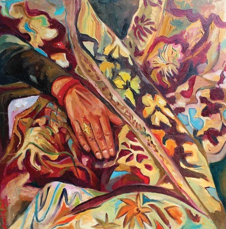 770x781 Buy Mother's Love Handmade Painting By Kanika Rani. Code - Mothers Love Painting