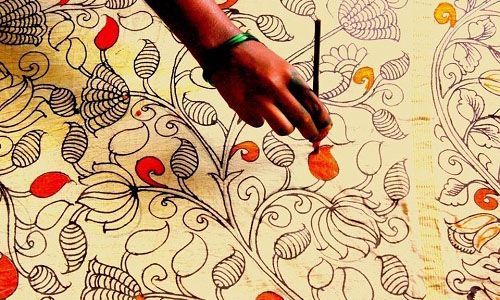 500x300 Painting Of Floral Motifs Architecture Floral Motif - Motif Painting