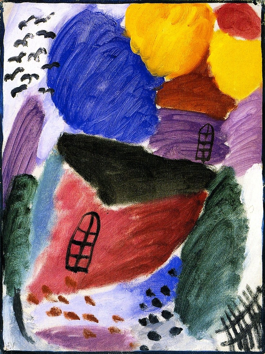 854x1140 Variation Russian Motif Painting Alexei Jawlensky Oil Paintings - Motif Painting