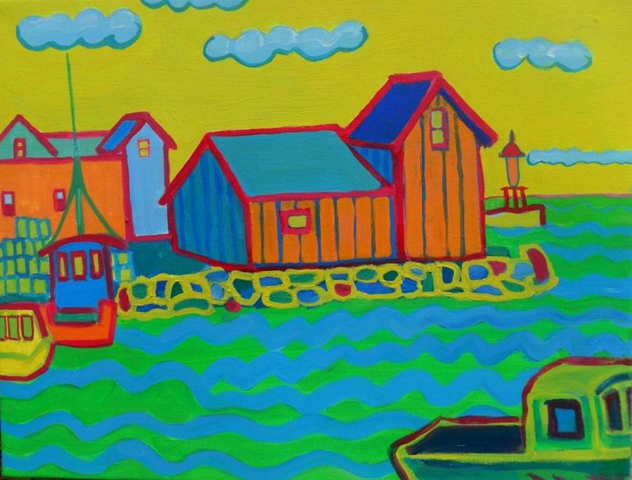 900x684 Rockport Motif Painting By Debra Bretton Robinson - Motif Painting