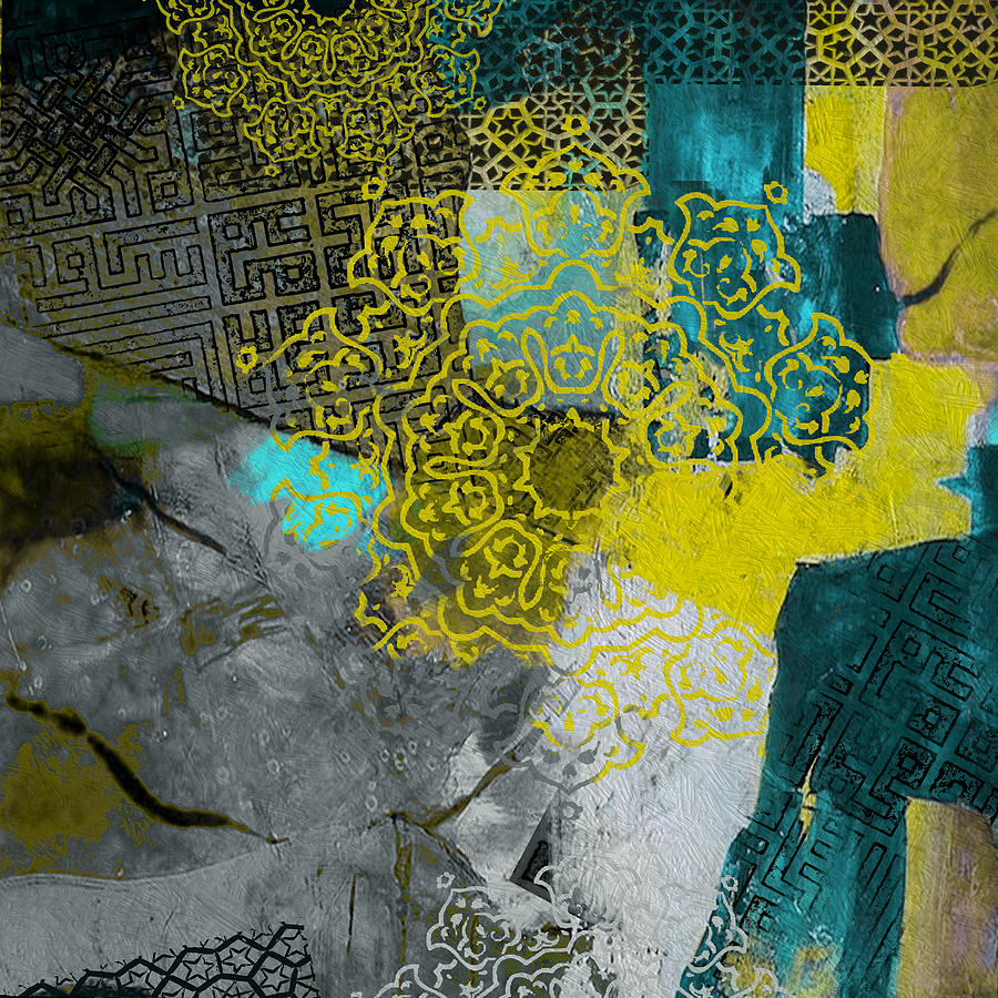 900x900 Arabic Motif 4b Painting By Corporate Art Task Force - Motif Painting