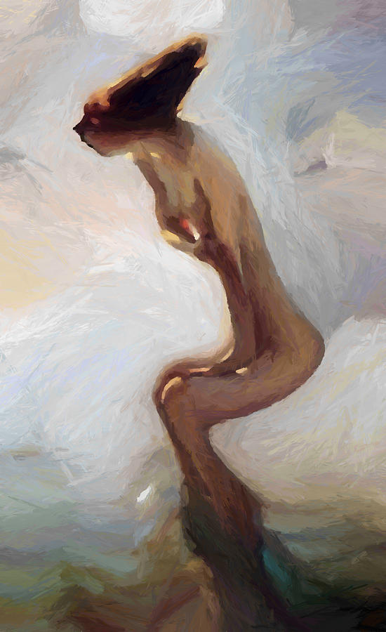 550x900 Female Motion Painting By Steve K - Motion Painting