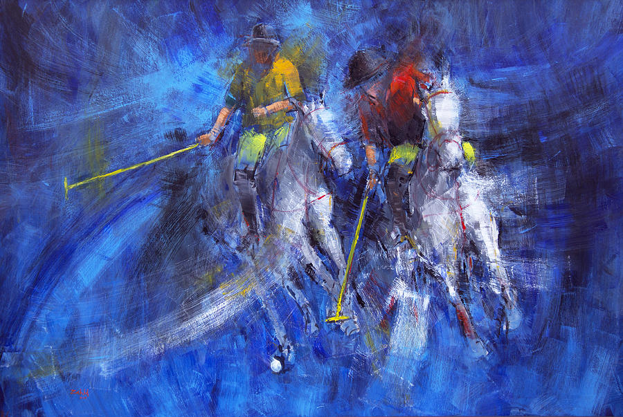 900x603 Motion With Emmotion Painting By Zahid Saleem - Motion Painting