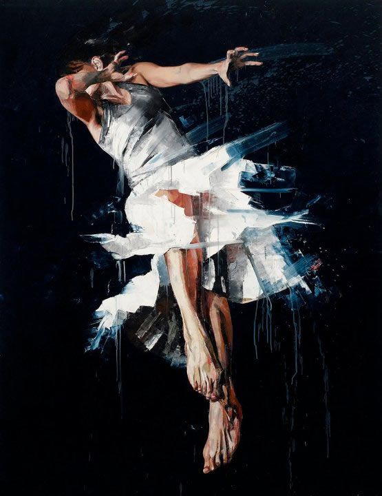555x720 Beautiful Paintings Of The Expressive Body In Motion Simon Birch - Motion Painting
