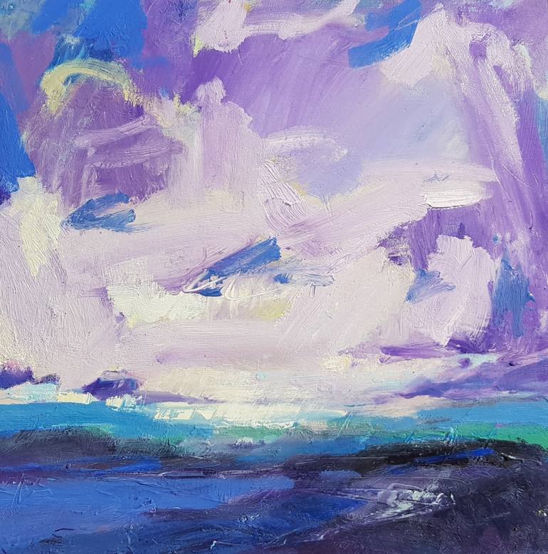 770x778 Saatchi Art Skies In Motion Painting By Andrew Kinmont - Motion Painting