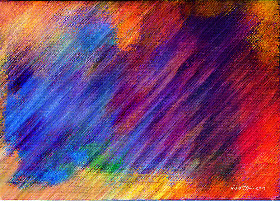900x646 Colors In Motion Painting By William Martin - Motion Painting