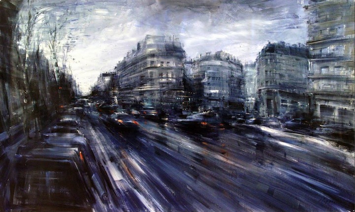 721x431 Dynamic Oil Paintings Of Cityscapes In Motion - Motion Painting