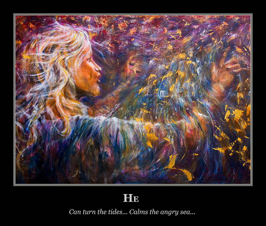 900x765 Motivational He Jesus Painting By Nik Helbig - Motivational Painting