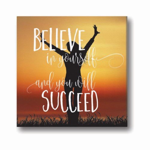 500x500 Tyyc Believe In Yourself Motivational Quotes Canvas Wall Painting - Motivational Painting