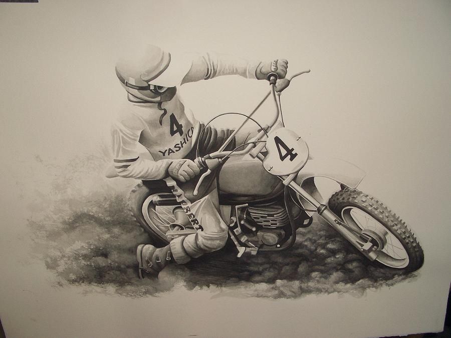 900x675 Motocross Painting - Motocross Painting