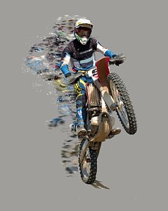 239x300 Motocross Paintings Pixels - Motocross Painting