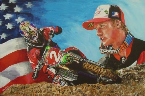 500x330 Rob Kinsey Art - Motocross Painting