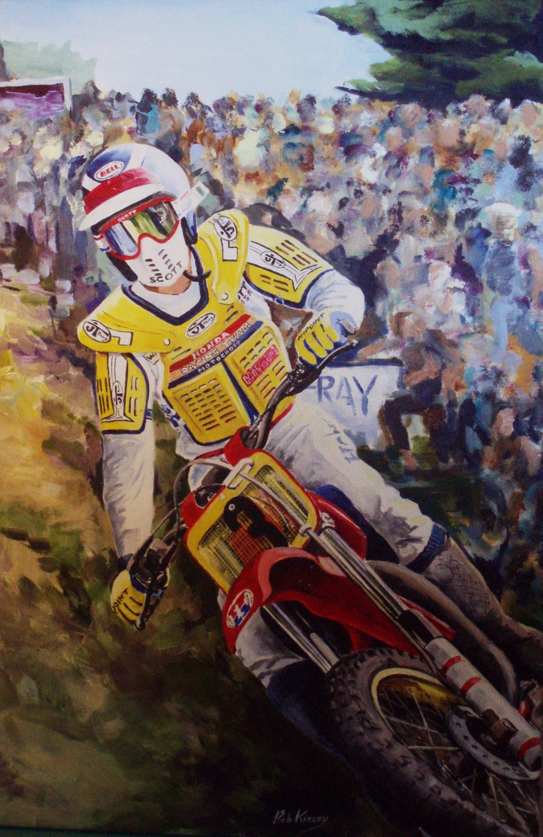 1781x2746 Motorcycle Painting Robkinseyart's Blog - Motocross Painting