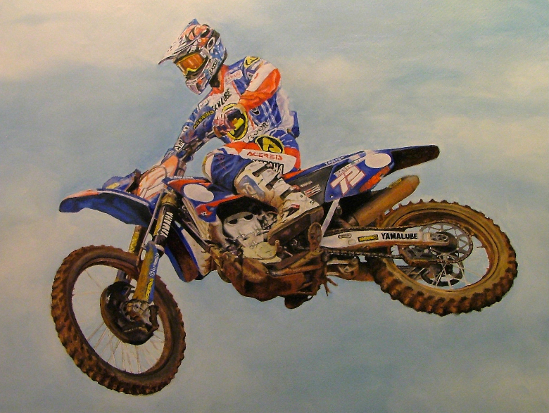 780x587 Some Art Work - Motocross Painting