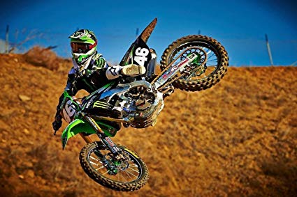 425x283 Thouet 5d Diamond Painting Motocross Dirt Bike Jump - Motocross Painting