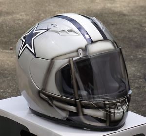 300x279 Dallas Cowboys Nfl Style Custom Painted Motorcycle Helmet Ebay - Motorcycle Helmet Painting