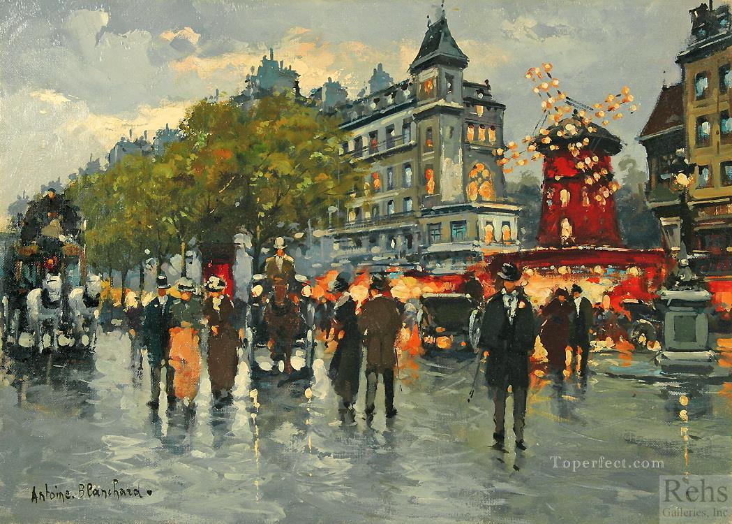 1049x750 Ab Moulin Rouge Paris Painting In Oil For Sale - Moulin Rouge Painting