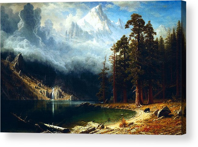 651x483 Mount Corcoran Acrylic Print By Albert Bierstadt - Mount Corcoran Painting