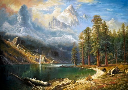 515x360 Mount Corcoran By Albert Bierstadt Oil Painting Reproductions - Mount Corcoran Painting
