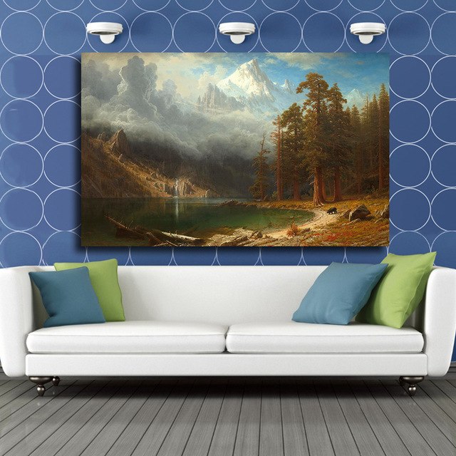 640x640 Qkart Home Decor Artwork Mount Corcoran Landscape Oil Painting - Mount Corcoran Painting