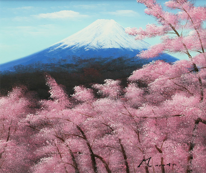 Mount Fuji Painting at PaintingValley.com | Explore collection of Mount ...