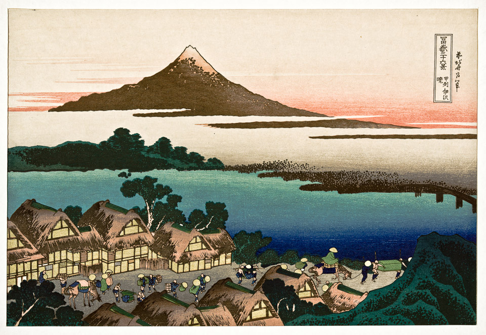 960x662 Hokusai - Mount Fuji Painting Hokusai