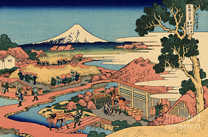 300x198 Thirty Six Views Of Mount Fuji Paintings Fine Art America - Mount Fuji Painting Hokusai