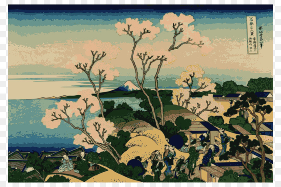 900x600 Thirty Six Views Of Mount Fuji The Great Wave Off Kanagawa Fine - Mount Fuji Painting Hokusai