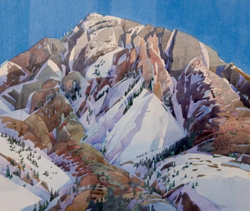 500x421 Painting Of Mt. Olympus By Edward Maryon Good To Know - Mount Olympus Painting