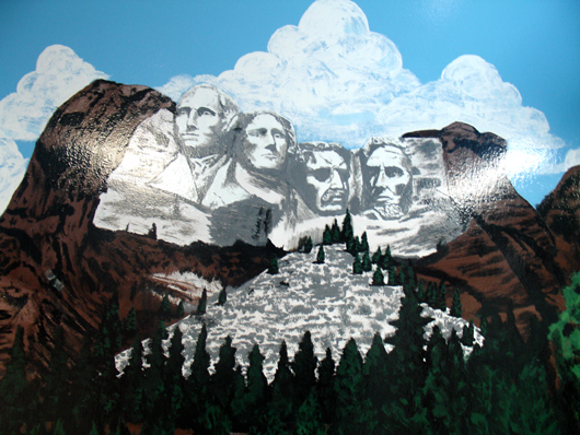 530x398 Mount Rushmore By James J. Ironhorse As I Say - Mount Rushmore Painting