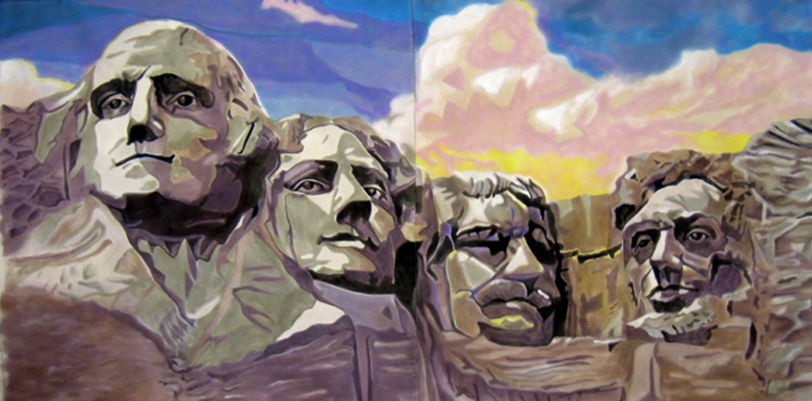 914x451 Scenic Painting Amp Backdrops Jerard Studio - Mount Rushmore Painting