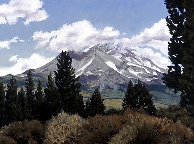 648x480 Gallery 2007 - Mount Shasta Painting