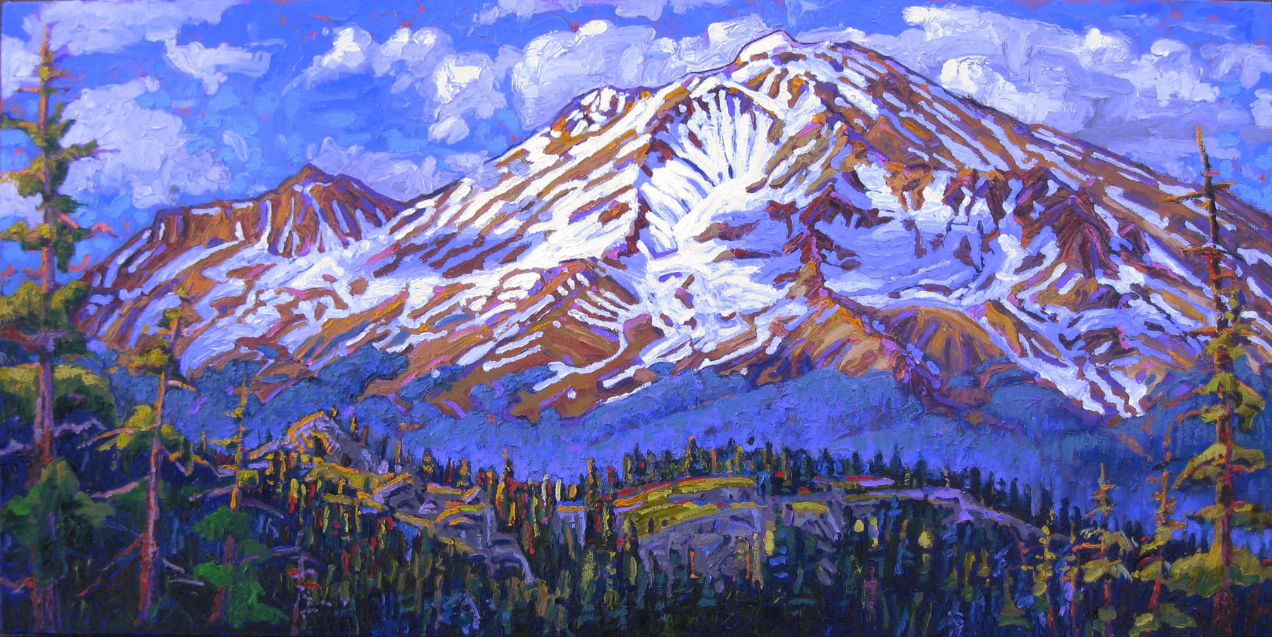 1800x902 Mt. Shasta Gary Baugh - Mount Shasta Painting