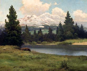 330x270 Robert Wood. The Cascades. - Mount Shasta Painting