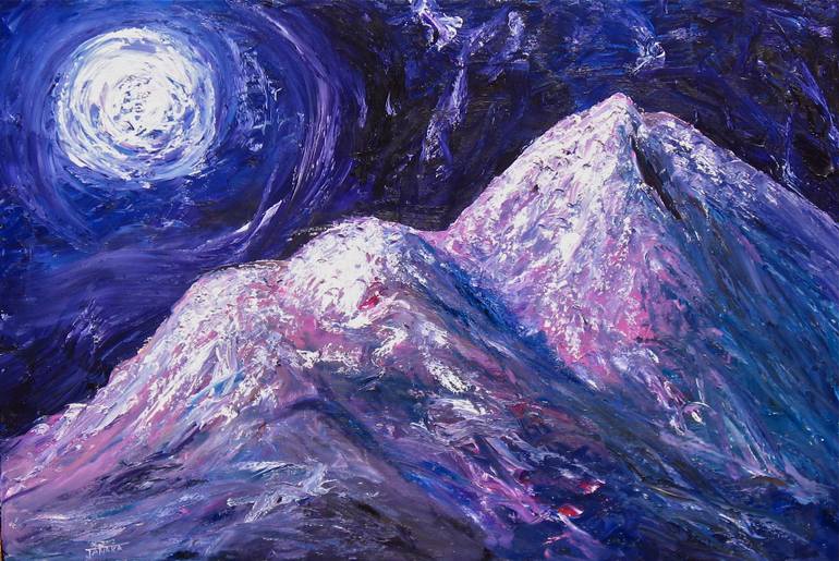 770x515 Saatchi Art Mt. Shasta Painting By Janaka Stagnaro - Mount Shasta Painting