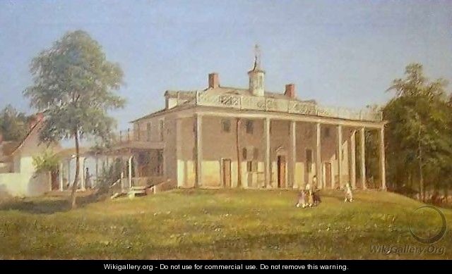 640x389 View Of Mount Vernon - Mount Vernon Painting