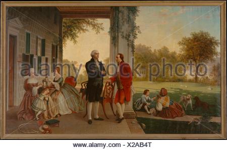 450x297 Washington And Lafayette - Mount Vernon Painting