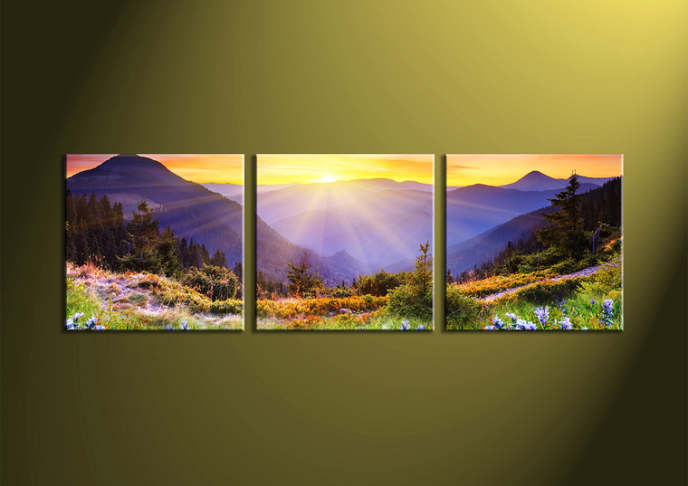 Mountain Canvas Painting at PaintingValley.com | Explore collection of ...