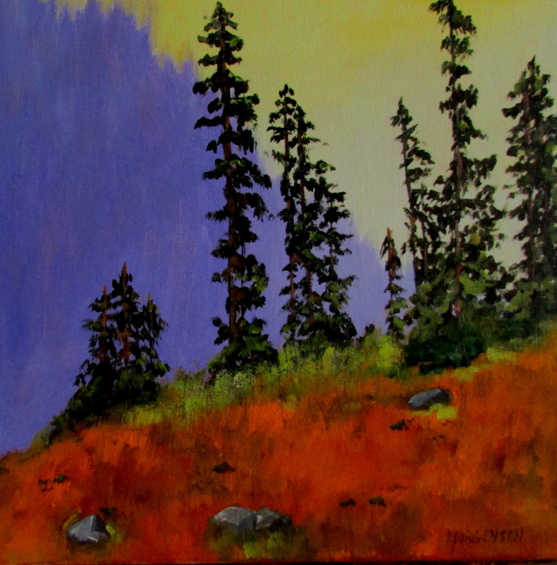 789x800 The Silence Of The Mountains By Linda Yurgensen, Canvas - Mountain Canvas Painting