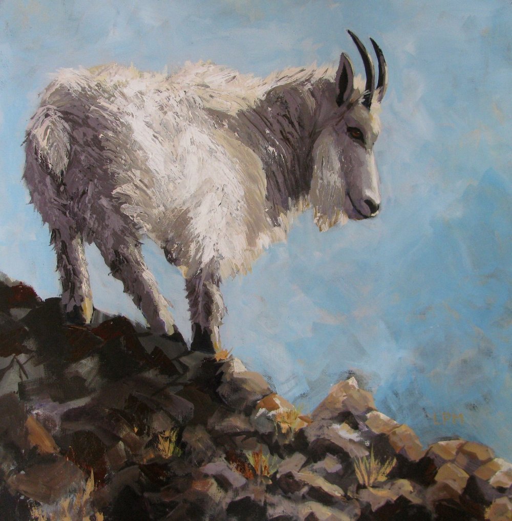 1000x1016 Linda Mccausland Branded Pc - Mountain Goat Painting