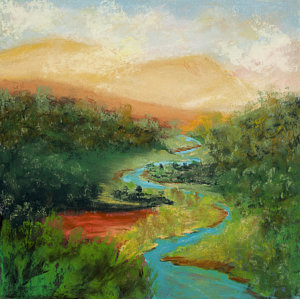 300x299 Mountain High Paintings - Mountain High Painting