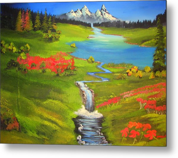 600x533 Rocky Mountain High Painting By John Morris - Mountain High Painting