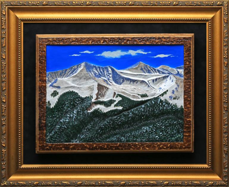 770x628 Saatchi Art Mountain High Painting By Don Woodard - Mountain High Painting