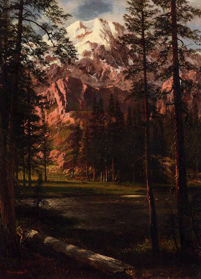 815x1131 Mountain Lake Painting Albert Bierstadt Oil Paintings - Mountain Lake Painting