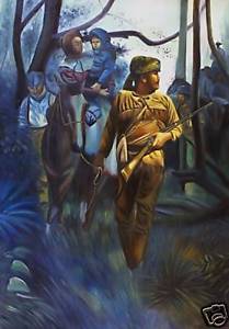209x300 Mountain Man Oil Painting Western Leading A Horse Ebay - Mountain Man Painting