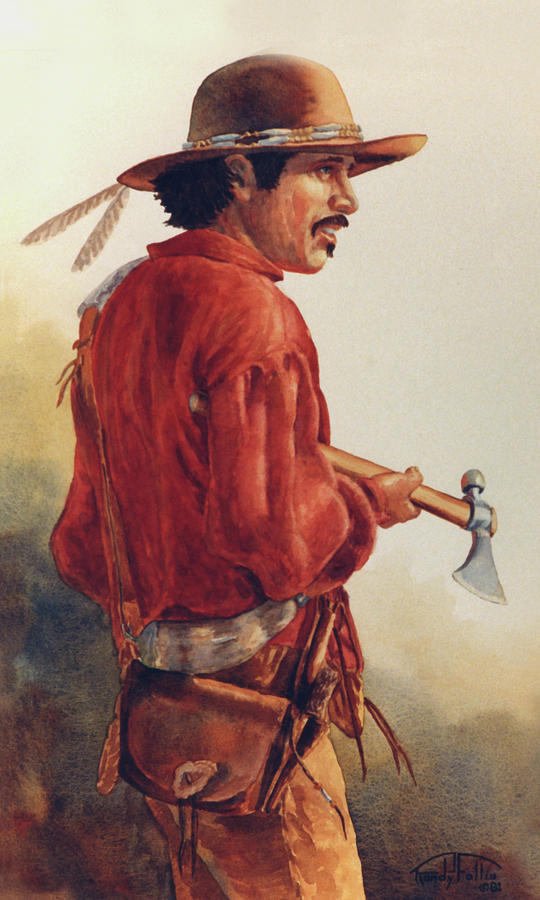 540x900 Mountain Man Painting By Randy Follis - Mountain Man Painting